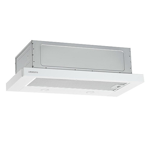 Витяжка ARDESTO телескопічна, метал, 60см, 450м3ч, метал, 2х1Вт LED, кнопкове, білий