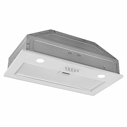 Вытяжка ARDESTO встроенная, 52см, 700м3ч, стекло, 2х1Вт LED, кнопочное, белый