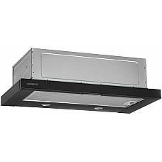 Витяжка ARDESTO телескопічна, 60см, 450м3ч, метал, 2х1Вт LED, кнопкове, чорний
