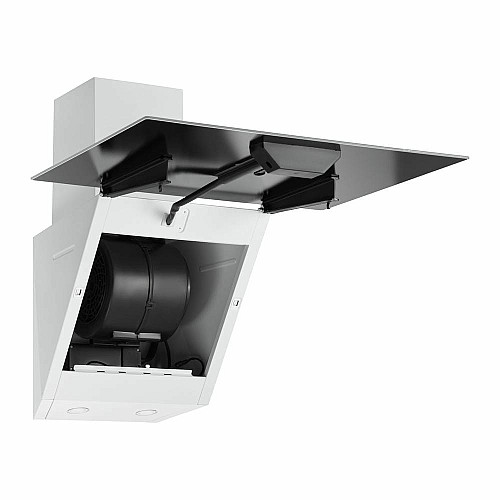 Витяжка ARDESTO похила, 60см, 900м3ч,  скло, 2х1Вт LED, кнопкове, білий