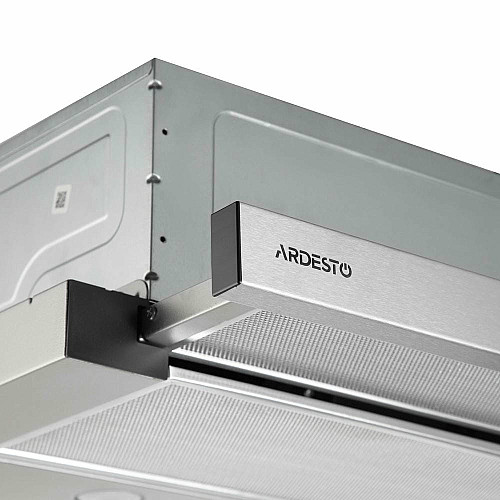 Витяжка ARDESTO телескопічна, 60см, 450м3ч, метал, 2х1Вт LED, кнопкове, нерж