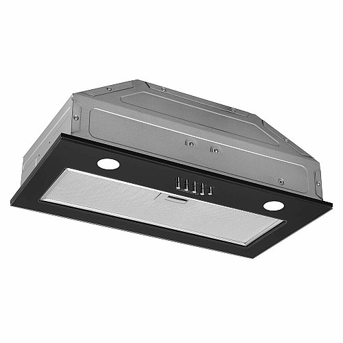 Вытяжка ARDESTO встроенная, 52см, 700м3ч, стекло, 2х1Вт LED, кнопочное, черный