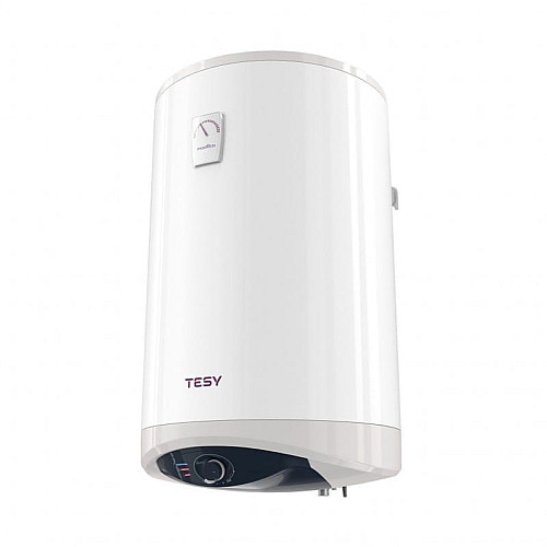 Водонагреватель электр. TESY Modeco Ceramic круглый с теплообменником GCV9SL 1004724D C21 TS2RCP, 100л, 2,4кВт, сухой тен, мех. управление, подключение с левой стороны B, белый