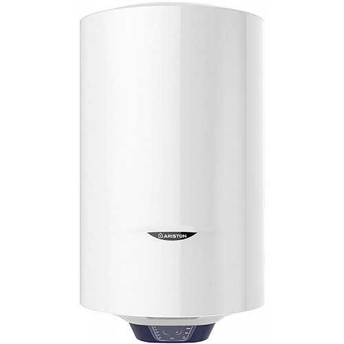 Водонагрівач електр. Ariston круглий BLU1 ECO PL DRY, 80л, 1,8кВт, сухий тен, мех. кер-ння, B, Італія, білий