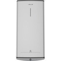 Водонагрівач електр. Ariston плаский слім VELIS TECH 80 EU, 80л, 2*1,5кВт, ун. монтаж, електр. кер-ння, B, Італія, Сірий