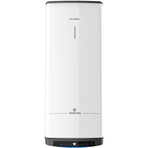 Водонагрівач електр. Ariston QUADRIS 120 WIFI FR EU прямокутний, 120л, 2,4кВт, сух. нагр. елемент, ел. кер-ня, B, Франція, білий