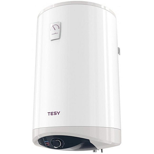 Водонагреватель электр. TESY Modeco Ceramic круглый с теплообменником GCV9SL 1004724D C21 TS2RCP, 100л, 2,4кВт, сухой тен, мех. управление, подключение с левой стороны B, белый