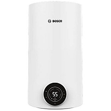 Водонагрівач електр. BOSCH круглий слім Tronic 4000T, 30л, 1,5кВт, сухий тен, вертикальний монтаж, електр. кер-ння, A, білий