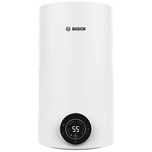 Водонагреватель электр. BOSCH круглый слим Tronic 4000T, 30л, 1,5кВт, сухой тен, вертикальный монтаж, электр. управление, A, белый