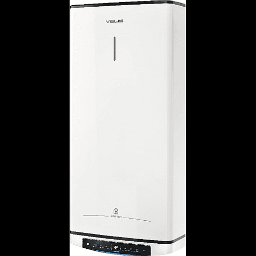 Водонагреватель электр. Ariston плоский слим VELIS PRO DRY WIFI 50 EU, 50л, 2*1,5кВт, сухой тен, ун. монтаж, электр. кер-ния, B, Италия, Белый
