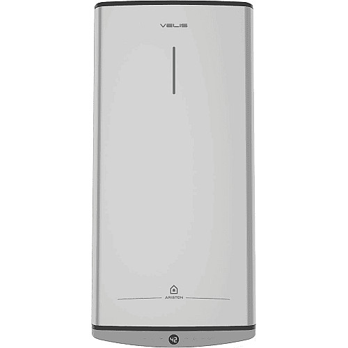 Водонагреватель электр. Ariston плоский слим VELIS TECH 50 EU, 50л, 2*1,5кВт, ун. монтаж, электр. кер-ния, B, Италия, Серый