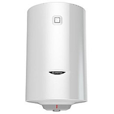 Водонагрівач електр. Ariston круглий PRO1 VTS, 100л, 1,8кВт, непрямий нагрів, мех. кер-ння, з лівого боку C, Італія, білий