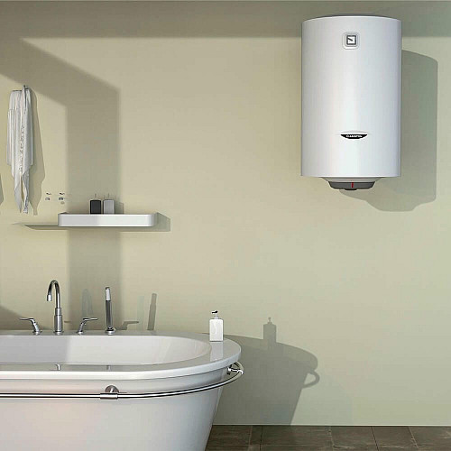 Водонагреватель электр. Ariston круглый PRO1 R 100 V 1.5К PL DRY, 100л, 1,5кВт, сухой тен, мех. кер-ния, C, Италия, белый