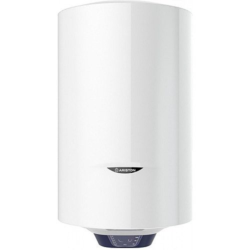 Водонагрівач електр. Ariston круглий BLU1 ECO PL DRY, 80л, 1,8кВт, сухий тен, мех. кер-ння, B, Італія, білий