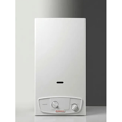 Газова колонка Immergas JULIUS ECO 11 11л/хв 19.3 кВт Low NOx розпалювання від батарейок білий