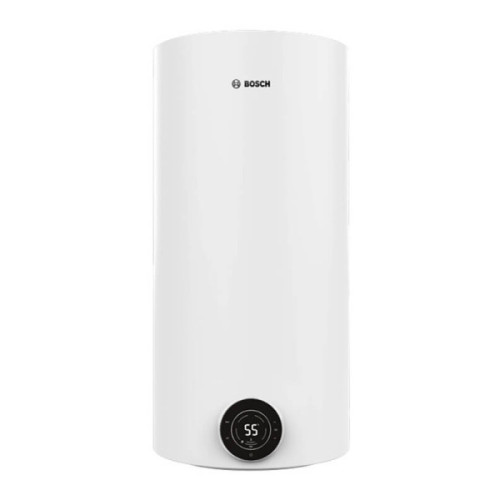 Водонагрівач електр. BOSCH круглий Tronic 4000T, 100л, 2кВт, сухий тен, вертикальний монтаж, електр. кер-ння, B, білий