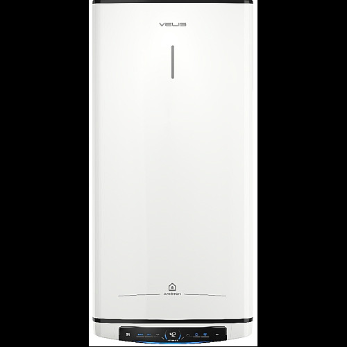Водонагреватель электр. Ariston плоский слим VELIS PRO DRY WIFI 80 EU, 80л, 2*1,5кВт, сухой тен, ун. монтаж, электр. кер-ния, B, Италия, Белый