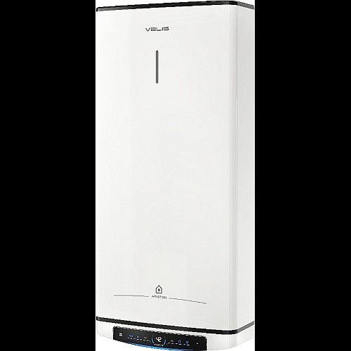 Водонагреватель электр. Ariston плоский слим VELIS PRO DRY WIFI 80 EU, 80л, 2*1,5кВт, сухой тен, ун. монтаж, электр. кер-ния, B, Италия, Белый