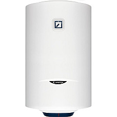 Водонагрівач електр. Ariston круглий BLU1 R PL DRY, 80л, 1,5кВт, сухий тен, мех. кер-ння, C, Італія, білий