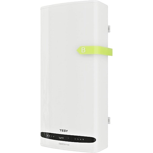 Водонагреватель электр. TESY Bellislimo Cloud плоский GCR 1002722 E31 ECW Wi-Fi, 100л, 2,2кВт, ун. монтаж, электр. управление, B, белый