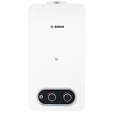 Газова колонка Bosch Therm 4000-T4004 10 л/хв 17.4 кВт регулювання потужності розпалювання від батарейок білий