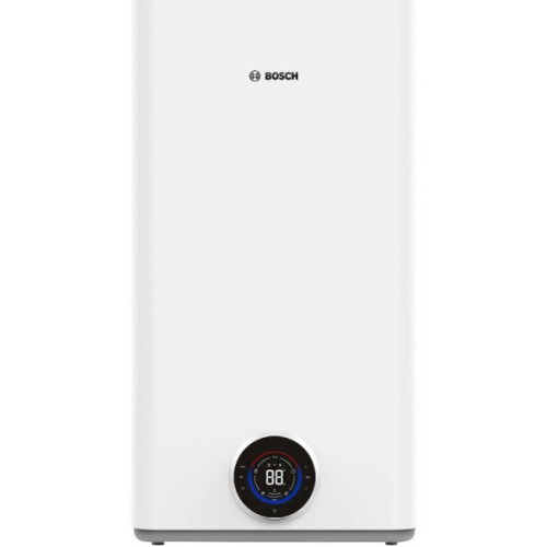 Водонагрівач електр. BOSCH плаский слім Tronic 5500iT, 50л, 1.5кВт, ун. монтаж, електр. кер-ння, Wi-Fi, B, білий