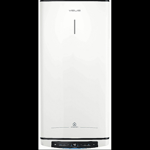 Водонагреватель электр. Ariston плоский слим VELIS PRO DRY WIFI 50 EU, 50л, 2*1,5кВт, сухой тен, ун. монтаж, электр. кер-ния, B, Италия, Белый