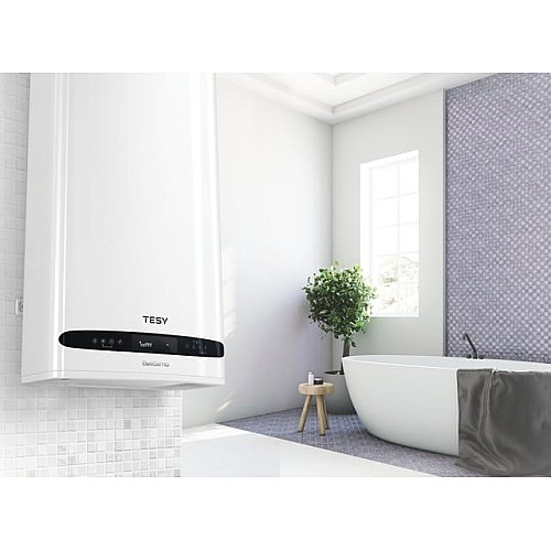 Водонагреватель электр. TESY Bellislimo Cloud плоский GCR 1002722 E31 ECW Wi-Fi, 100л, 2,2кВт, ун. монтаж, электр. управление, B, белый