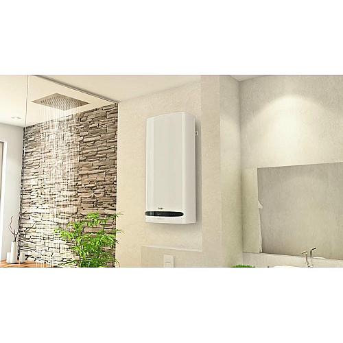 Водонагреватель электр. TESY Bellislimo Cloud плоский GCR 1002722 E31 ECW Wi-Fi, 100л, 2,2кВт, ун. монтаж, электр. управление, B, белый