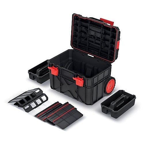 Ящик модульный для инструмента Kistenberg X Block PRO, на колесиках, телескопическая ручка, 21