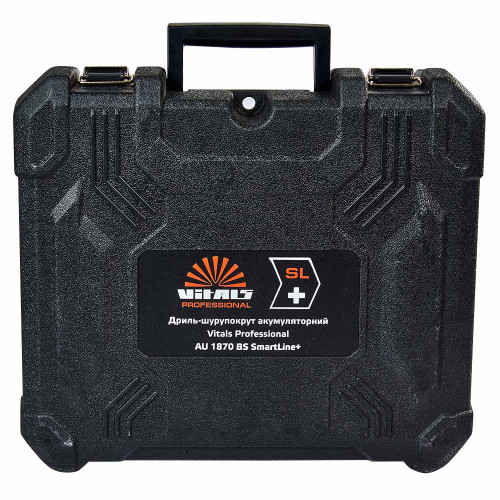 Кейс для дриля-шурупокрута акумуляторного Vitals Professional AU 1870 BS SmartLine+ 35х29х13см пластик