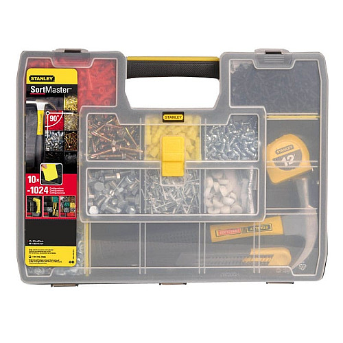 Органайзер Stanley Sort Master, 17 отделений, регулируемые перегородки, 9х43x33см, пластик