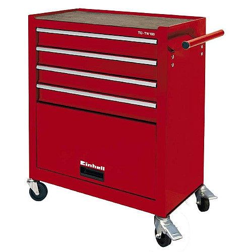 Шкаф-тележка для инструмента Einhell TC-TW 100, выдвижные ящики 5шт, 72х66х38см, металл
