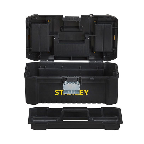 Ящик для інструменту Stanley Essential, органайзер в кришці, 12.8x31.6х15.6см, пластик