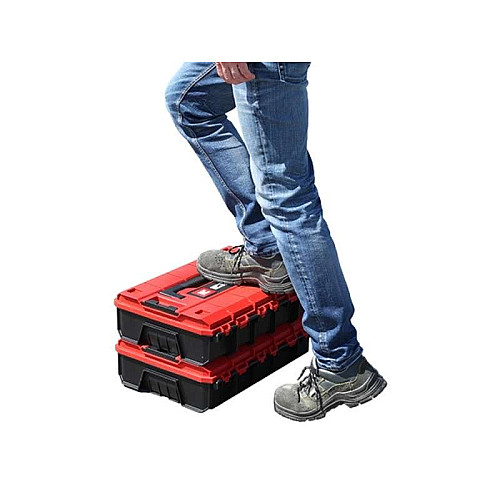 Кейс для инструмента Einhell E-Case S-F, 13.1х44.4х33см, поролоновый вкладыш Grid Foam Set, пластик