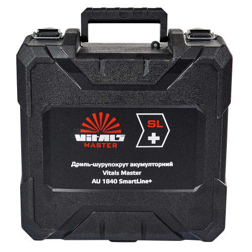 Кейс для дриля-шурупокрута акумуляторного Vitals Master AU 1840 SmartLine+ 27х28х12.5см пластик