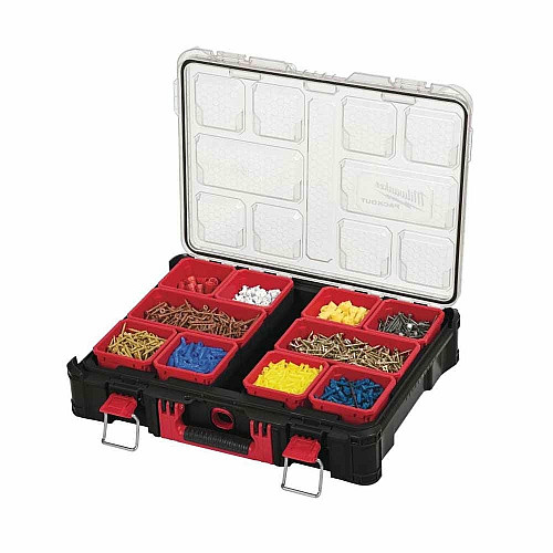 Органайзер Milwaukee универсальный Packout Organiser, 10 отделений, 50х38x12см, пластик