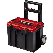 Ящик модульний для інструменту Einhell E-Case L, на коліщатках, телескопічне руків'я, 40.6х44.4х35.5см, пластик