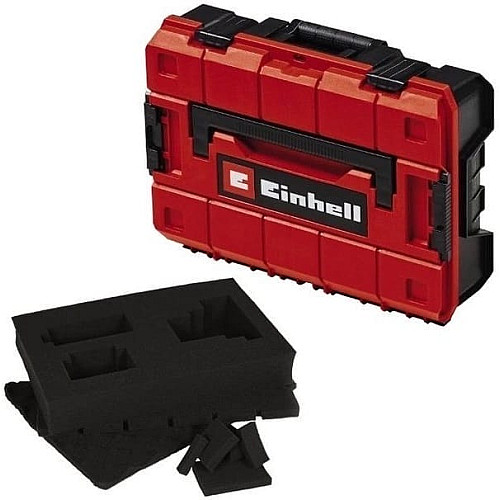 Кейс для инструмента Einhell E-Case S-F, 13.1х44.4х33см, поролоновый вкладыш Grid Foam Set, пластик