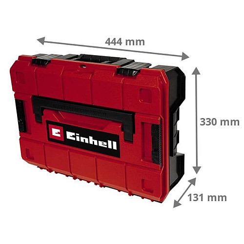 Кейс для инструмента Einhell E-Case S-F, 13.1х44.4х33см, поролоновый вкладыш Grid Foam Set, пластик