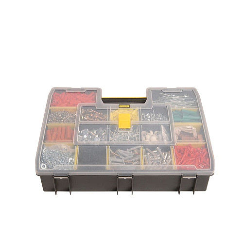 Органайзер Stanley Sort Master, 17 отделений, регулируемые перегородки, 9х43x33см, пластик