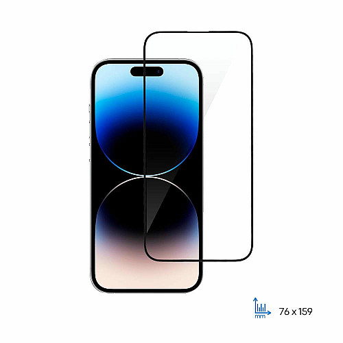 Захисне скло 2E для iPhone 14 Pro Max, 2.5D FCFG, (1 Pack), чорна рамка