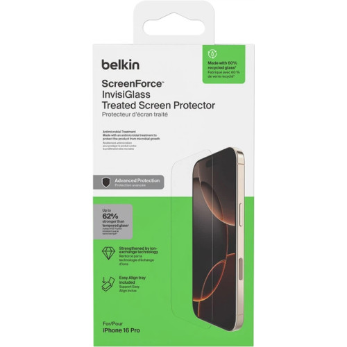 Захисне скло Belkin для iPhone 17/16 Pro Invisiglass (1 Pack)