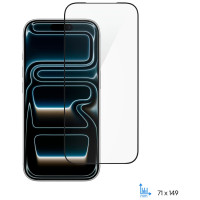 Захисне скло 2E для iPhone 17 Pro(6.3), 2.5D FCFG, (1 Pack), чорна рамка