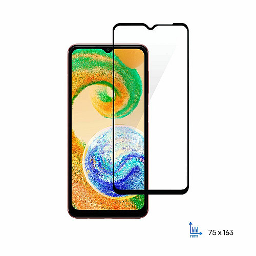Защитное стекло 2E для Samsung Galaxy A04-A04s (A045-A047), 2.5D FCFG, (1 Pack), черная рамка