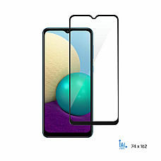 Защитное стекло 2E для Samsung Galaxy A02 (A022), 2.5D FCFG, (1 Pack), черная рамка