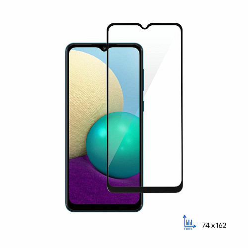 Защитное стекло 2E для Samsung Galaxy A02 (A022), 2.5D FCFG, (1 Pack), черная рамка