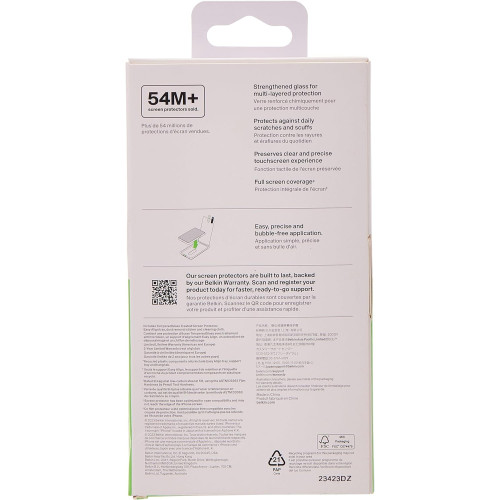 Захисне скло Belkin для iPhone 16/15/14 Pro TemperedGlass (1 Pack)
