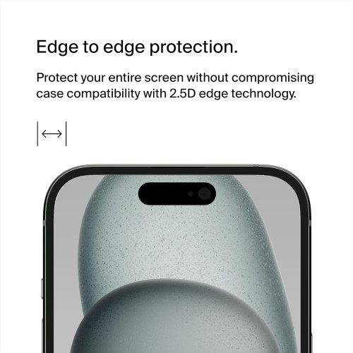 Захисне скло Belkin для iPhone 16 Plus/15 Plus/14 Pro Max TemperedGlass (1 Pack)