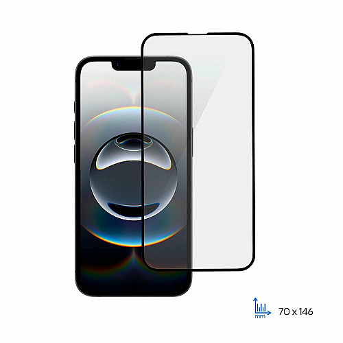 Защитное стекло 2E для iPhone 16e(6.1), 2.5D FCFG, (1 Pack), черная рамка